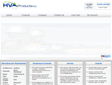 Tablet Screenshot of hvaproducts.com
